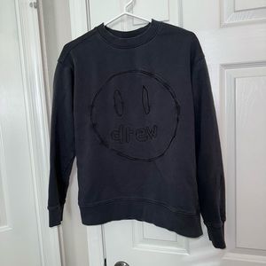 Drew house sweatshirt, black sketch, mascot XS adult, but fits kids - see pics